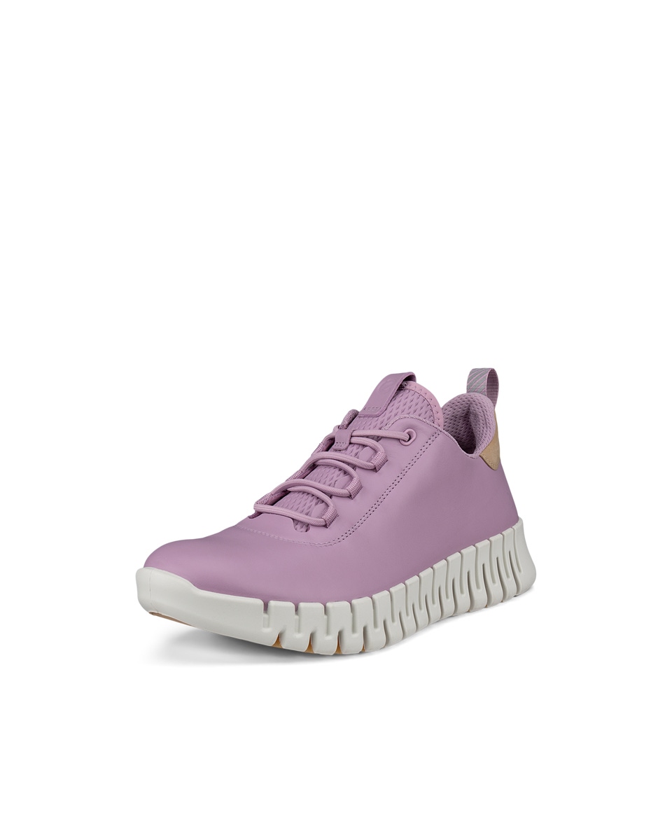 Women s ECCO Gruuv Leather Sneaker Purple