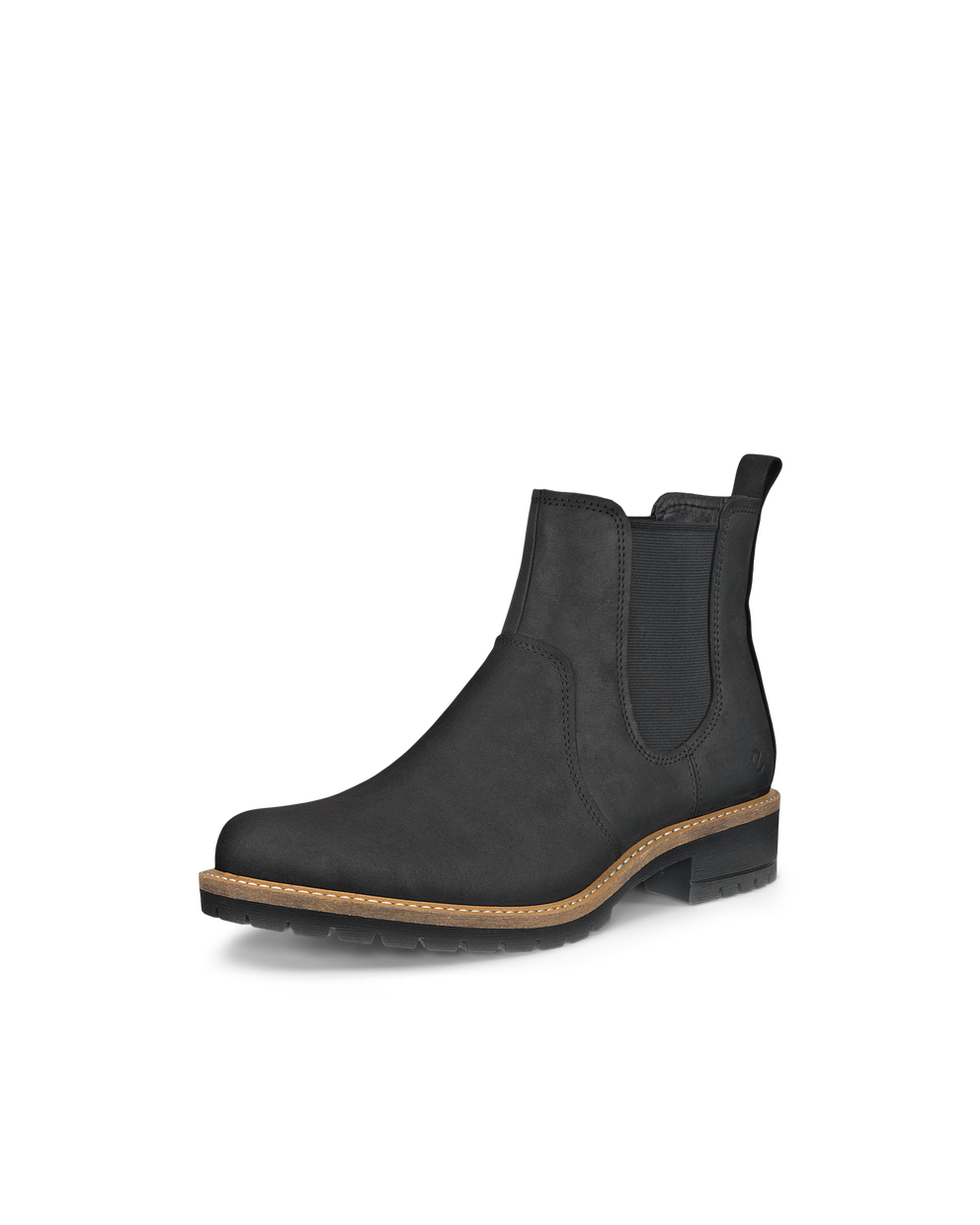 Women's ECCO® Elaina Nubuck Chelsea Boot - Black - Main