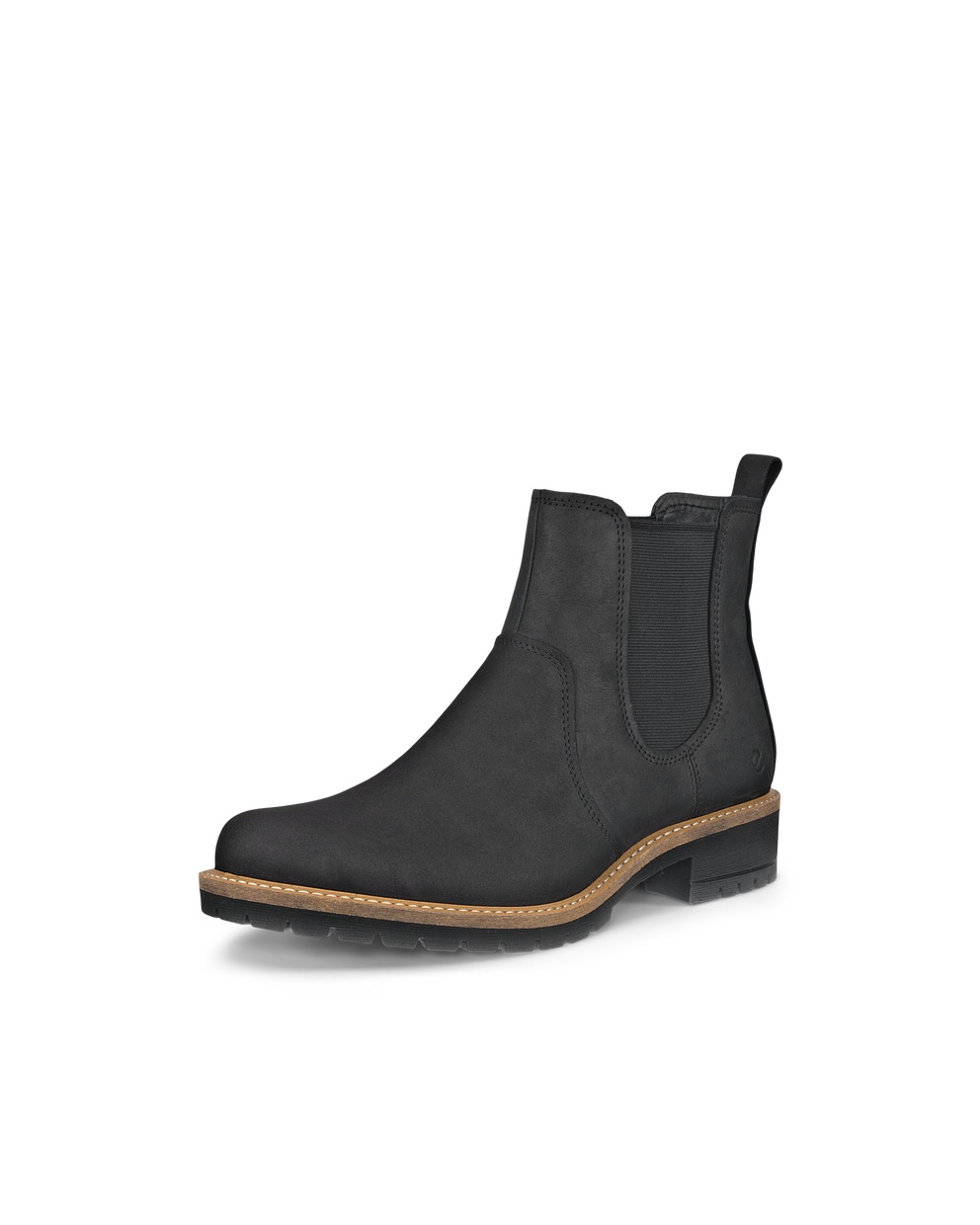 Women's ECCO® Elaina Nubuck Chelsea Boot - Black - Main