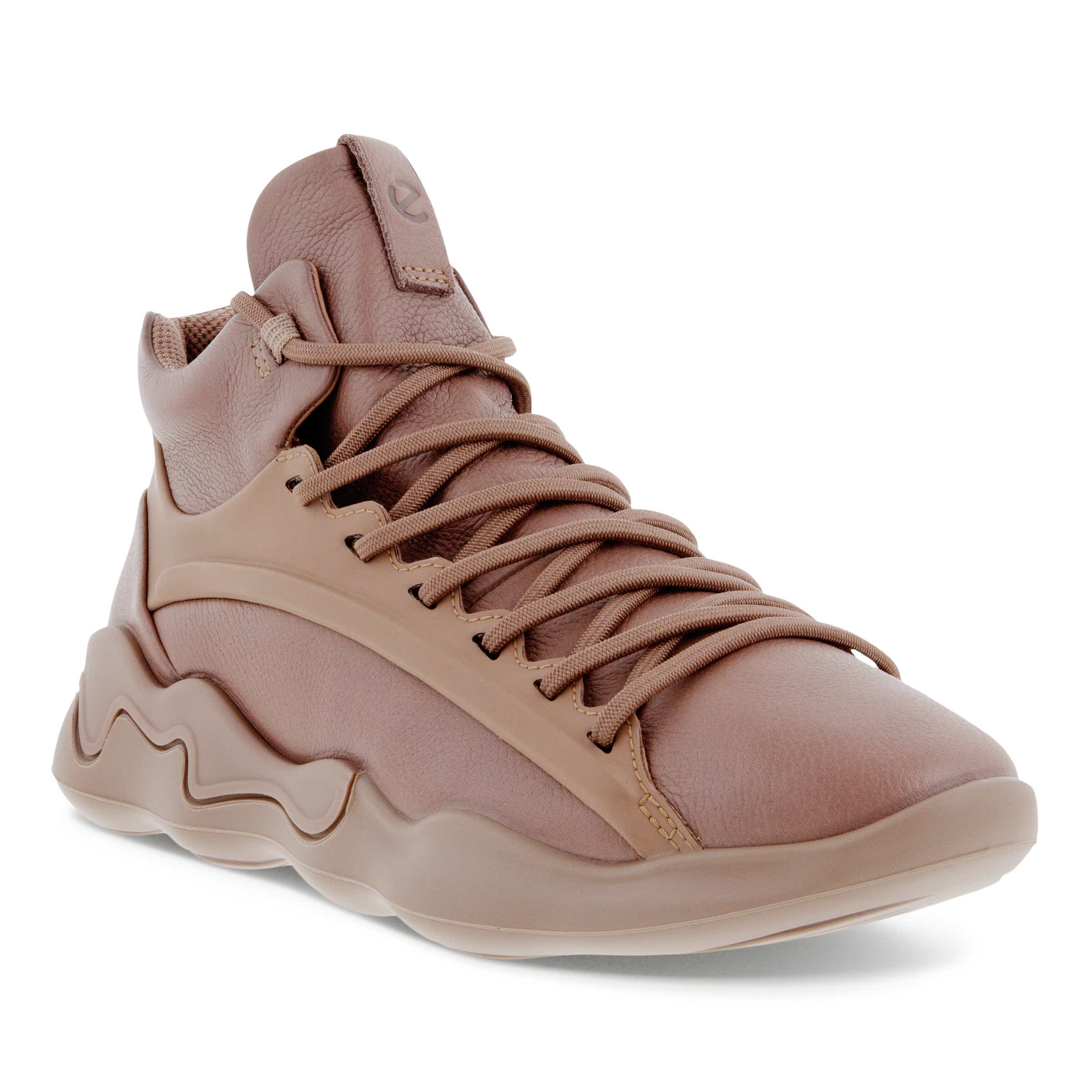 Zapatillas abotinadas de piel ECCO® Elo para mujer - Marrón - Main