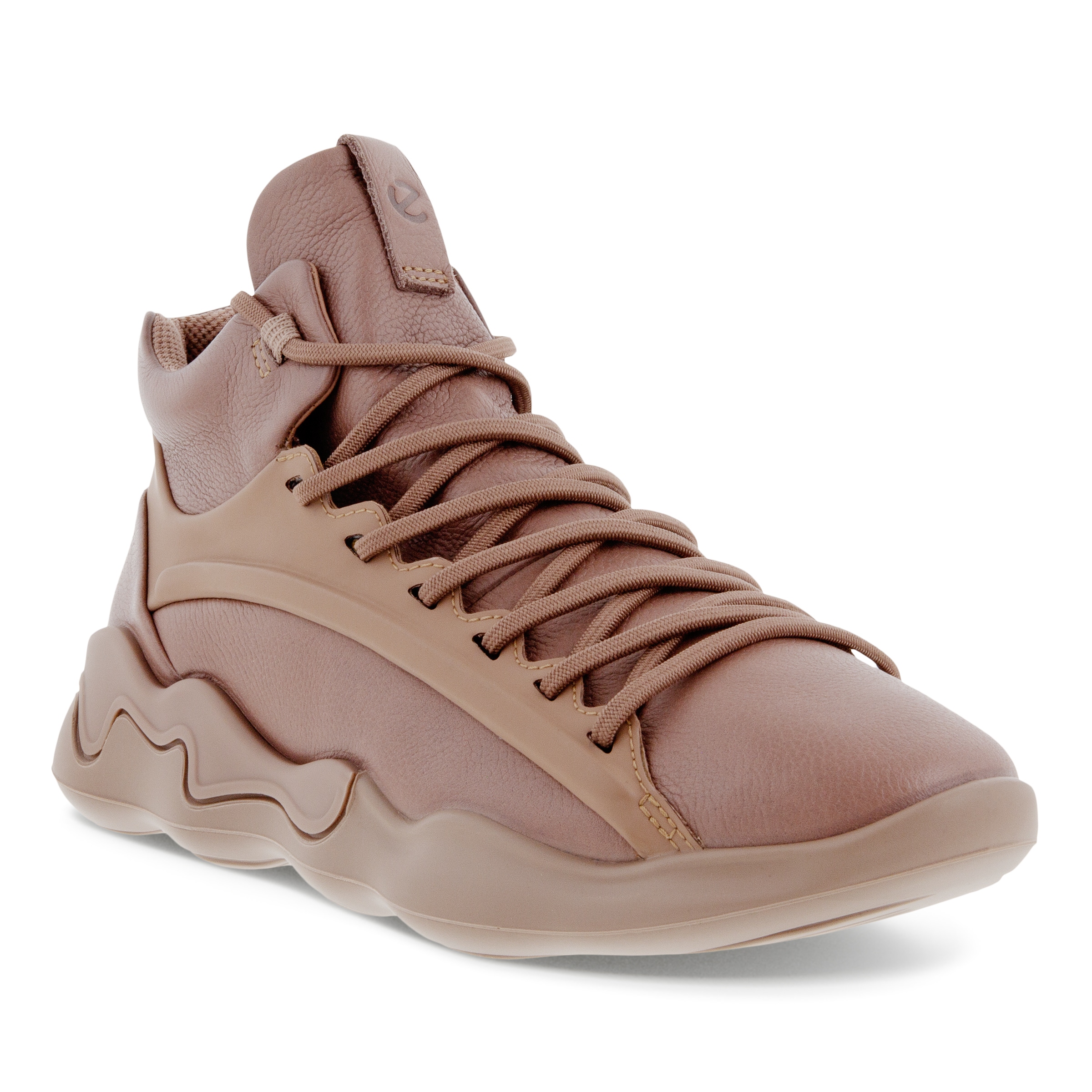 Zapatillas abotinadas de piel ECCO® Elo para mujer - Marrón - Main