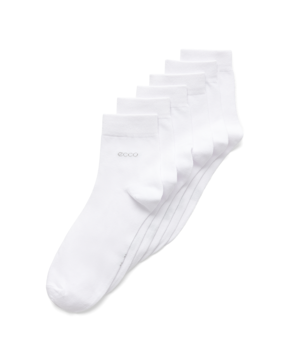 ECCO Classic Ankle-cut 3-pack Ankle Socks White - White - Main