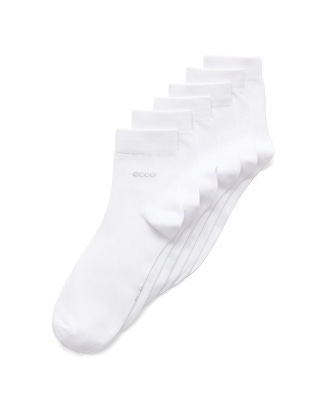 ECCO CLASSIC ANKLE CUT 3-PACK SOCKS - White - Main