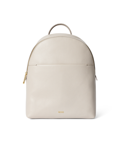 ECCO® Round Pack 가죽 백팩 - Beige - Main