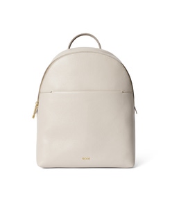 ECCO® Round Pack Leather Backpack - Beige - Main