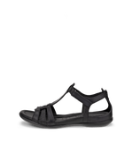 ECCO Flash T-strap Sandals - Black - Outside