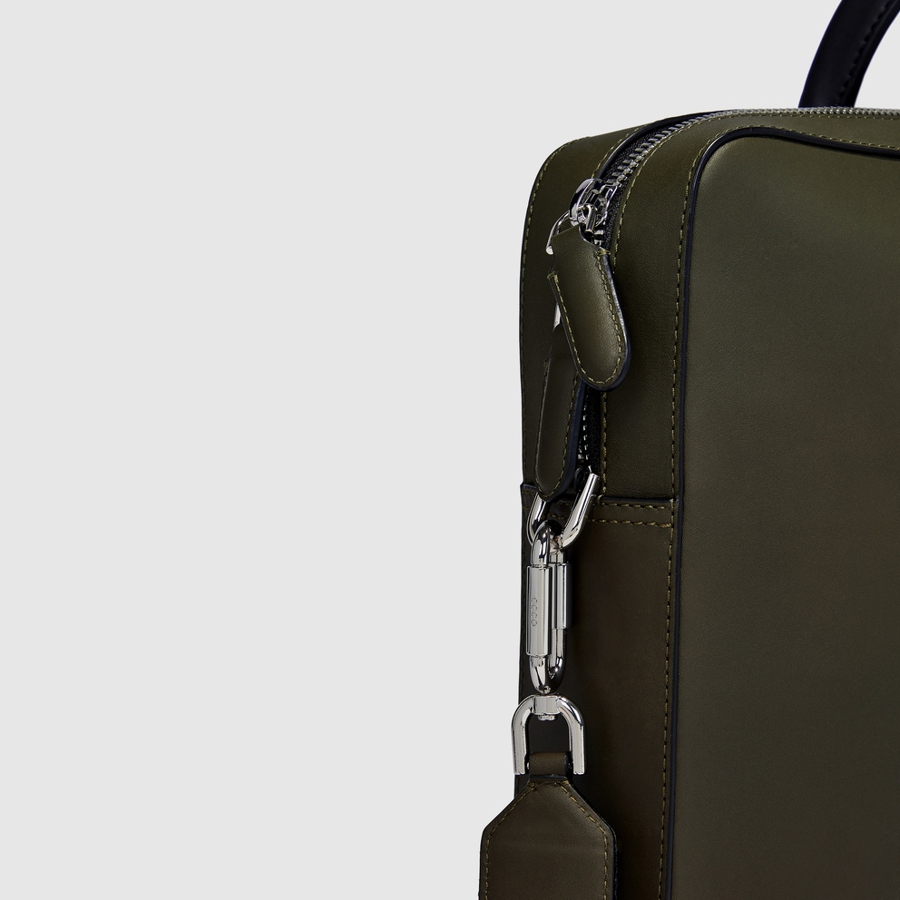 ECCO® City Leather Laptop Bag - Green - Detail-2