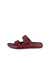 ECCO Women Cozmo 2-strap Slide Sandal - Red - Outside