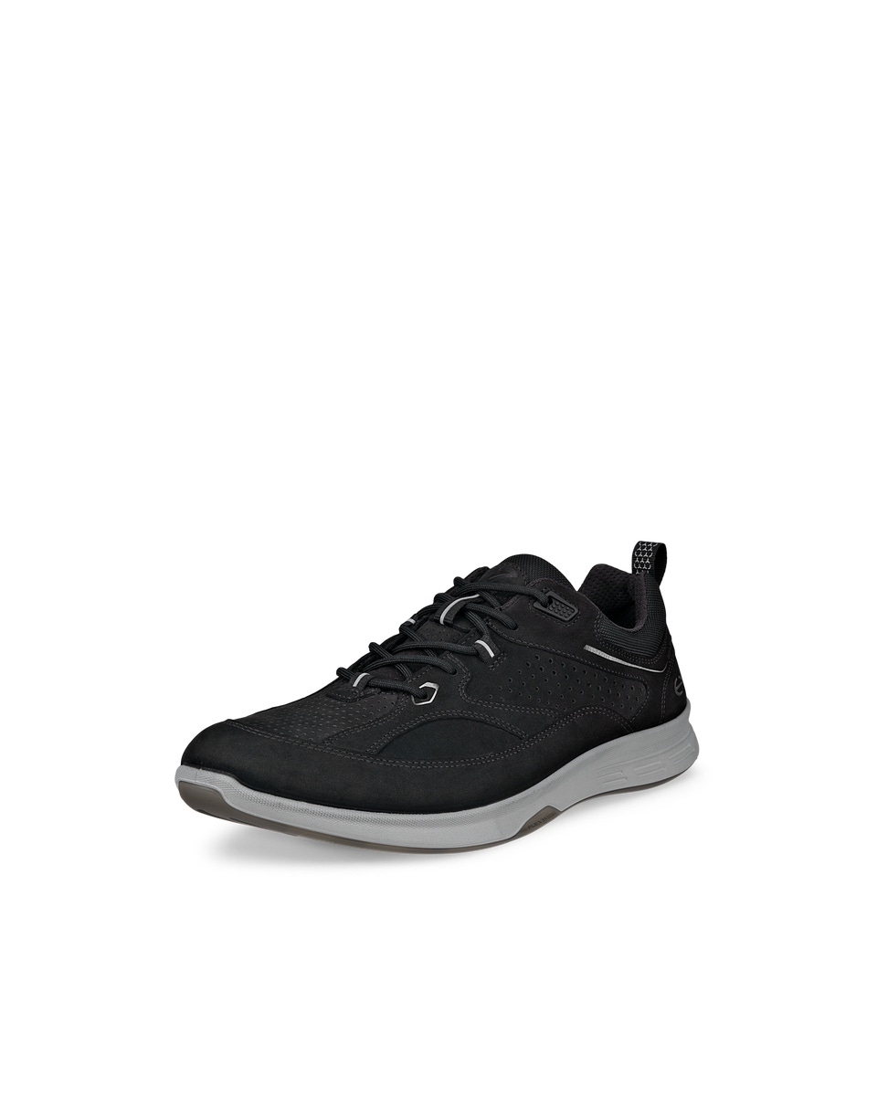 Ecco Exceed Men s Nubuck Walking Shoe Black