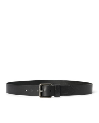 Men's ECCO® Jeans Casual Leather Belt - Black - Main