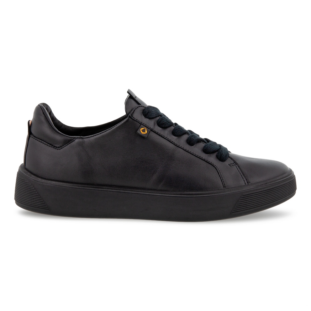 ECCO Women's Street Tray Plus Sneakers - Black - Outside