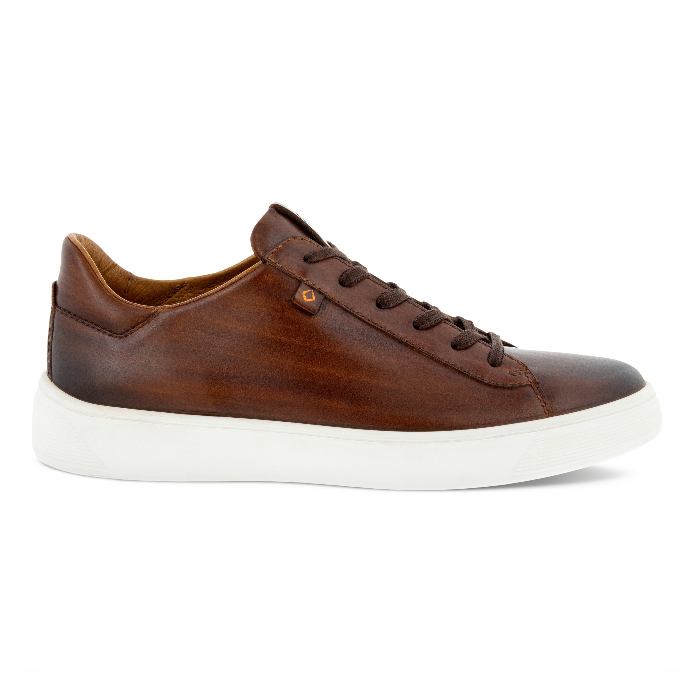 ECCO Street Tray Plus Men's Premium Sneaker - Brown - Outside
