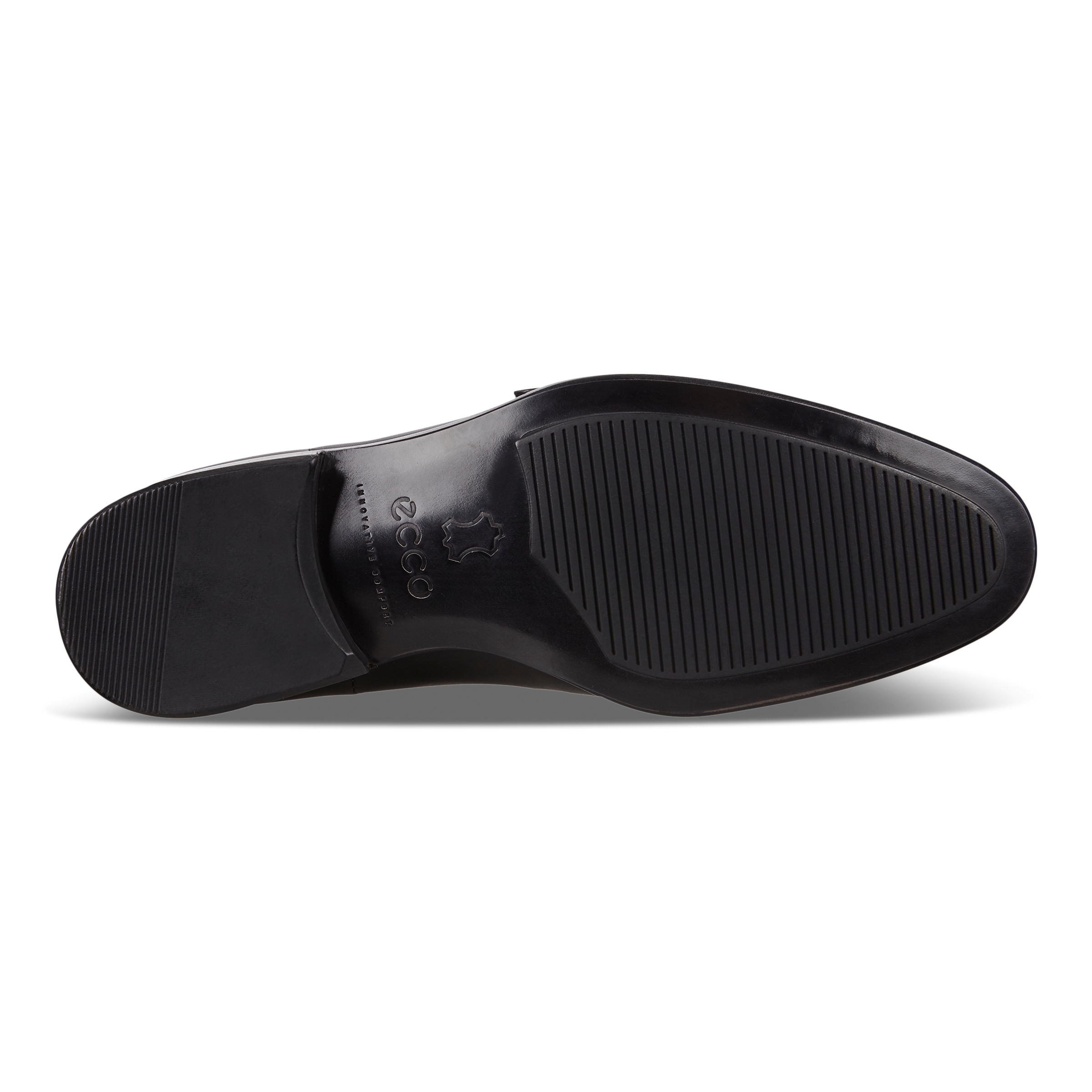 ECCO Vitrus Mondial Men's Double Monk Strap Shoes - Black - Sole