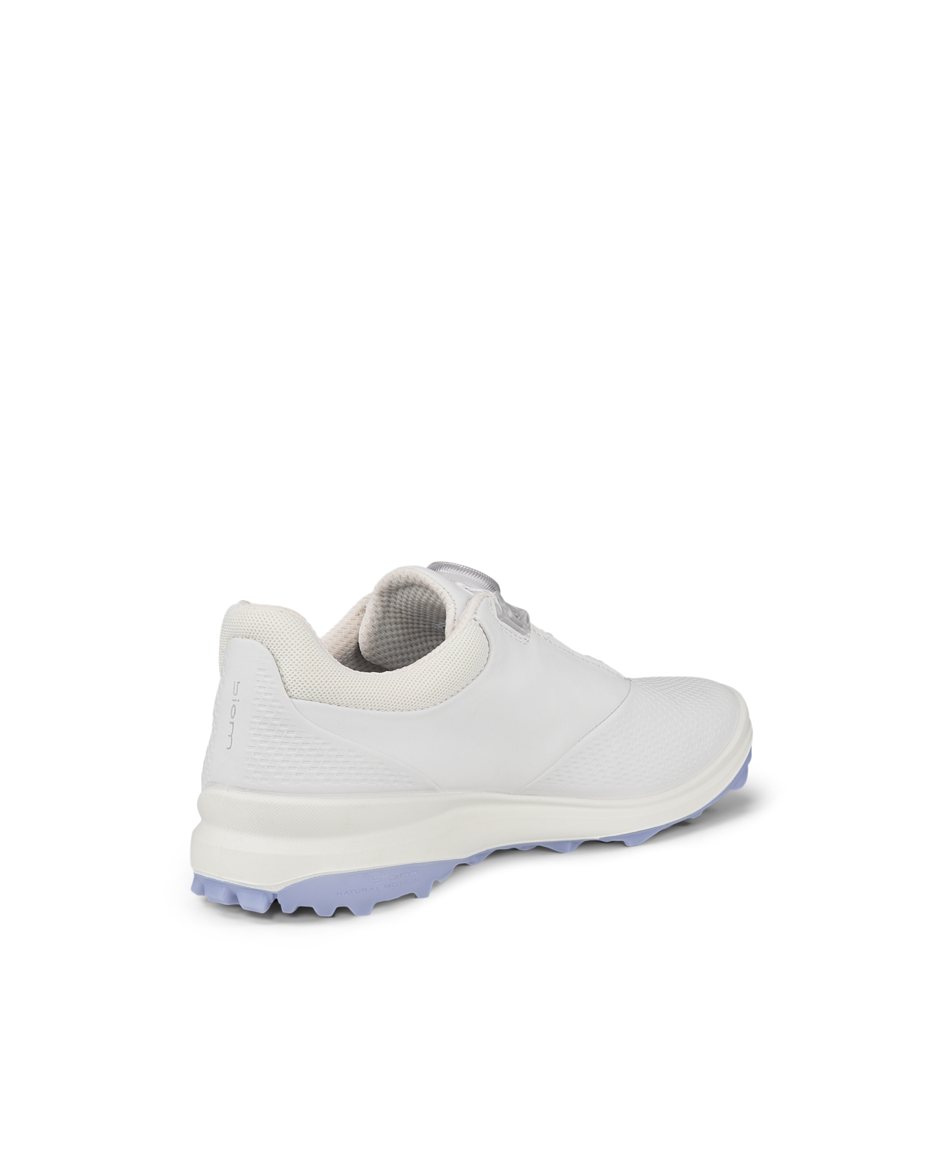 여성용 ECCO Golf Biom Hybrid 3 가죽 골프 슈즈 - White - Back