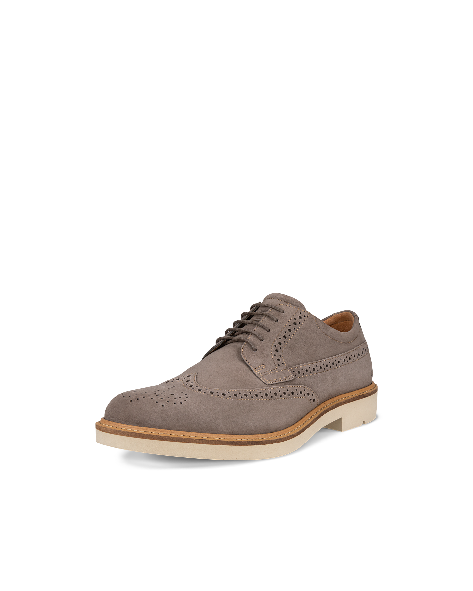 ECCO Metropole London Wingtip Shoes Mens - Grey - Main