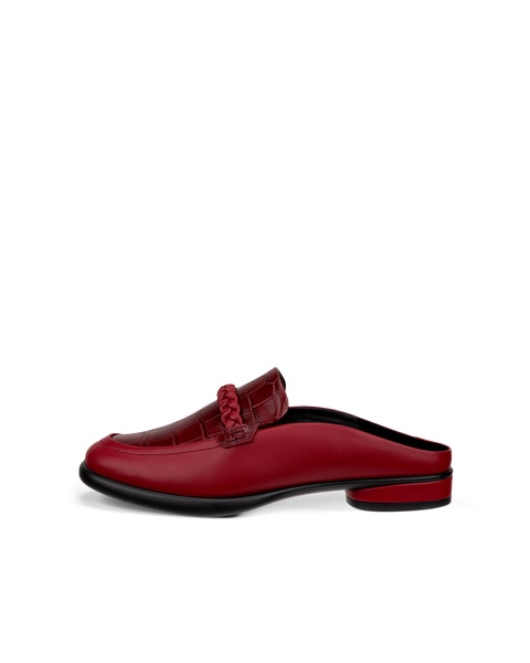 Leather mule loafers online