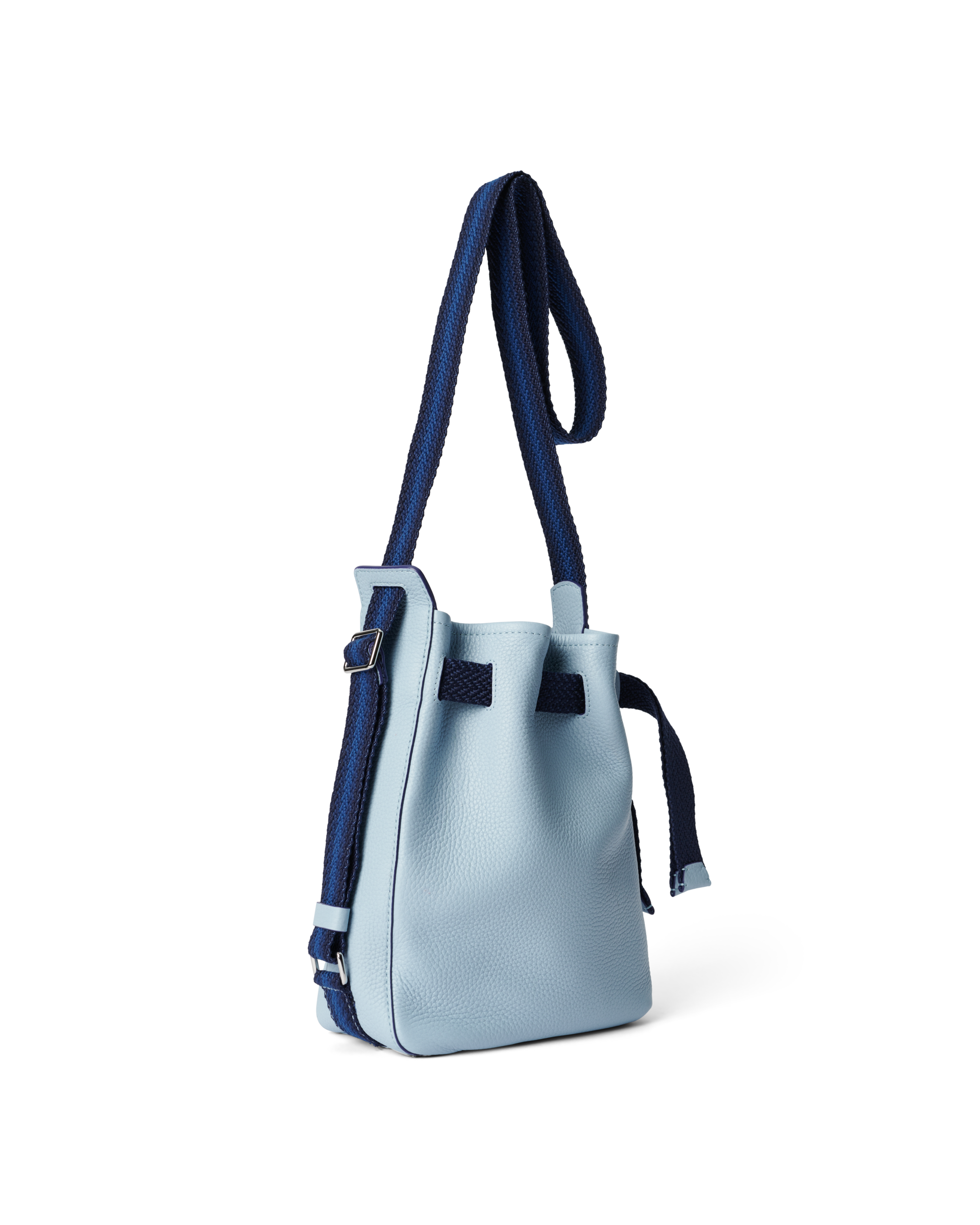 ECCO® Small Sail Leather Hobo Bag - Blue - Back