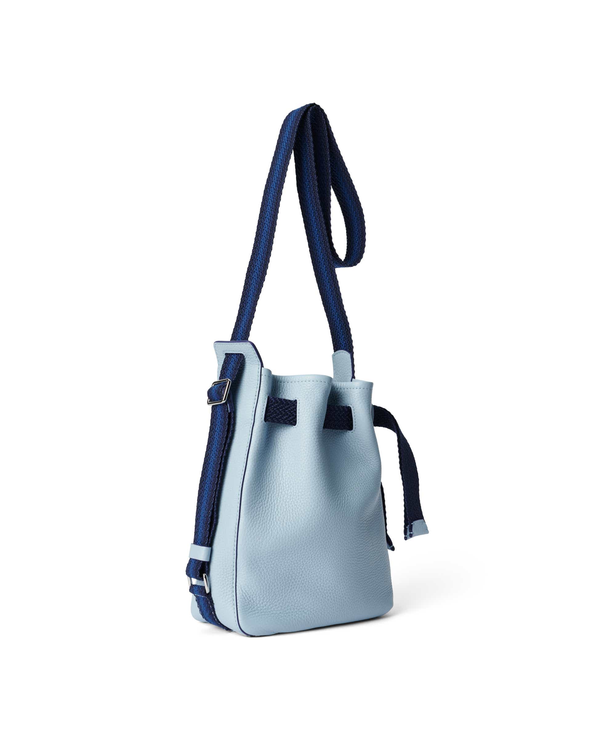 ECCO Sail Small レザーホーボーバッグ - 青 - Back