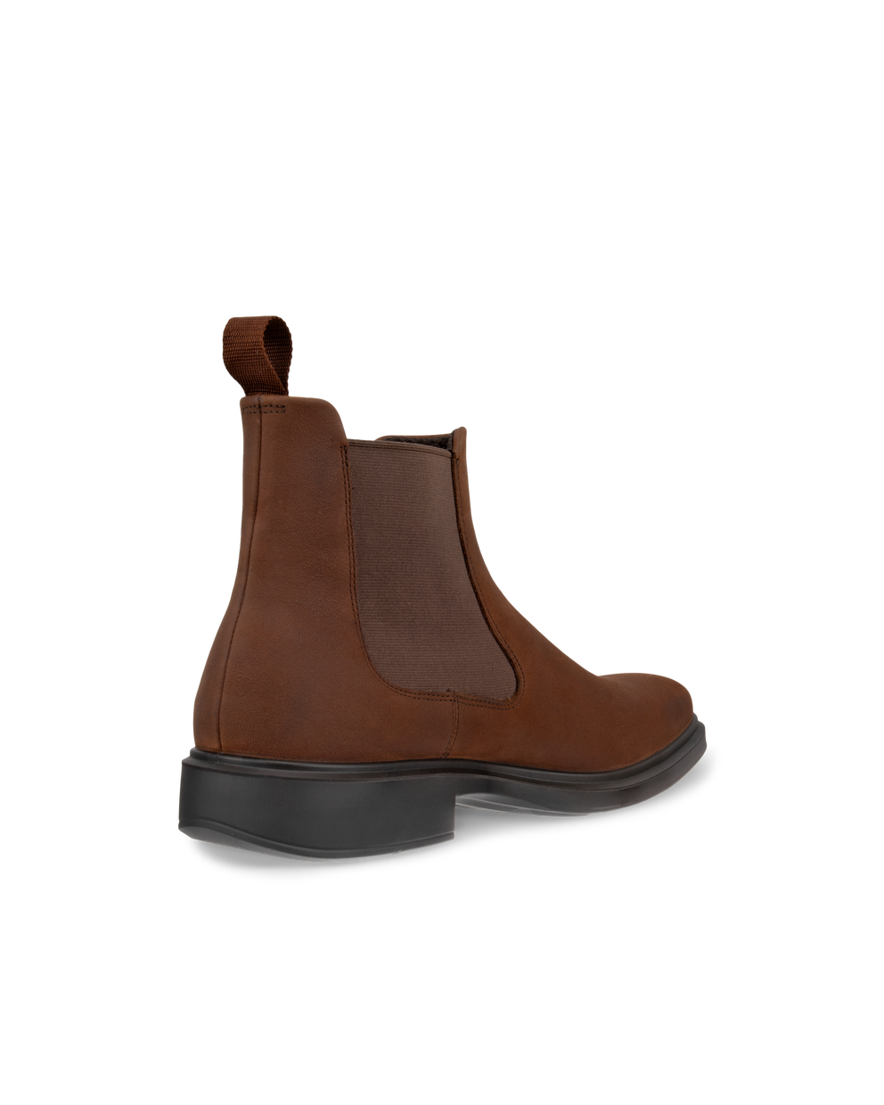 Men's ECCO® Helsinki 2 Nubuck Chelsea Boot - Brown - Back