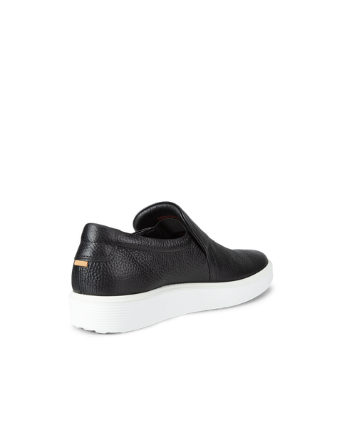 Women's ECCO® Soft 60 Leather Slip-On Sneaker | Black