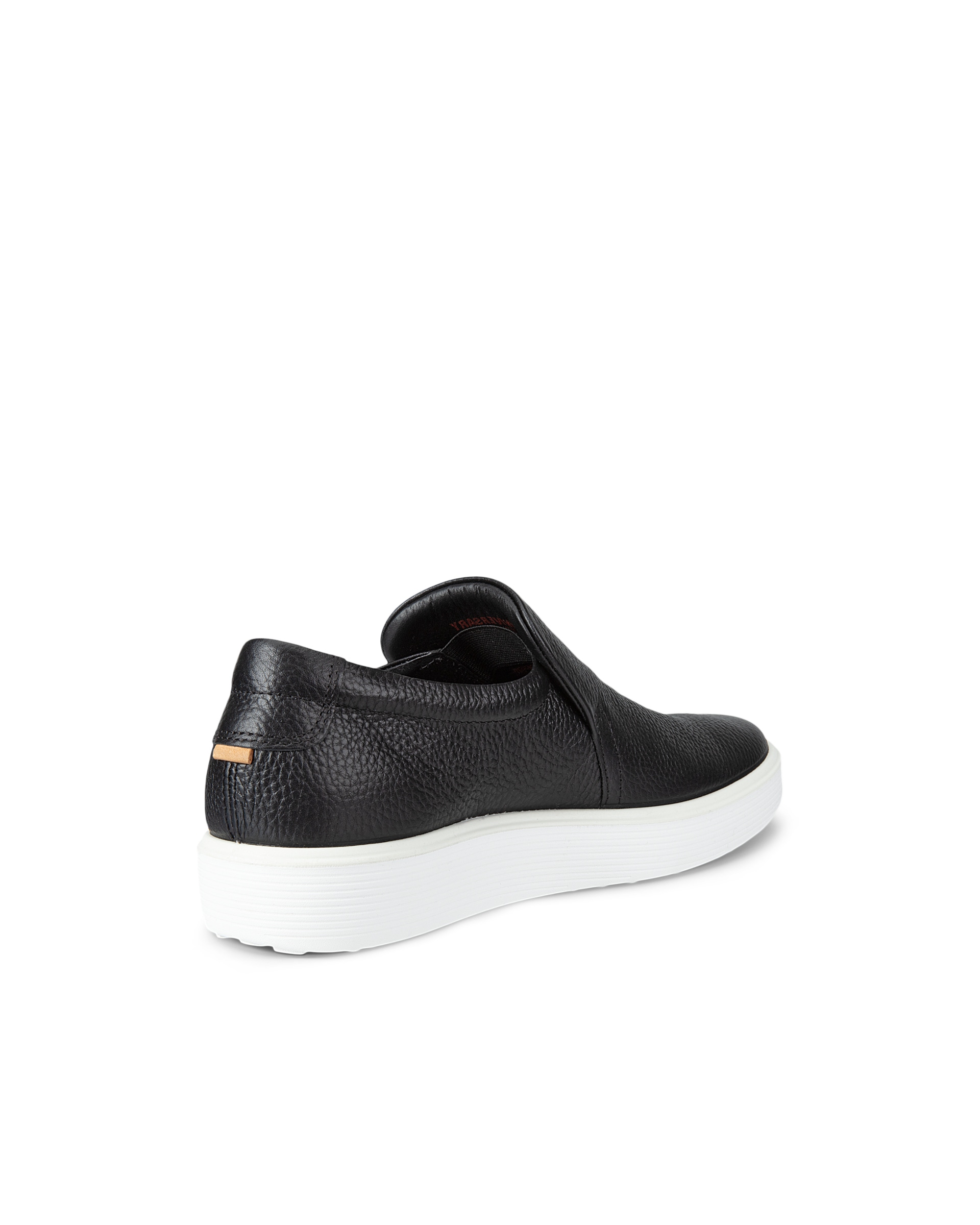 ECCO Soft 60 ウィメンズ レザースリッポンスニーカー - 黒 - Back