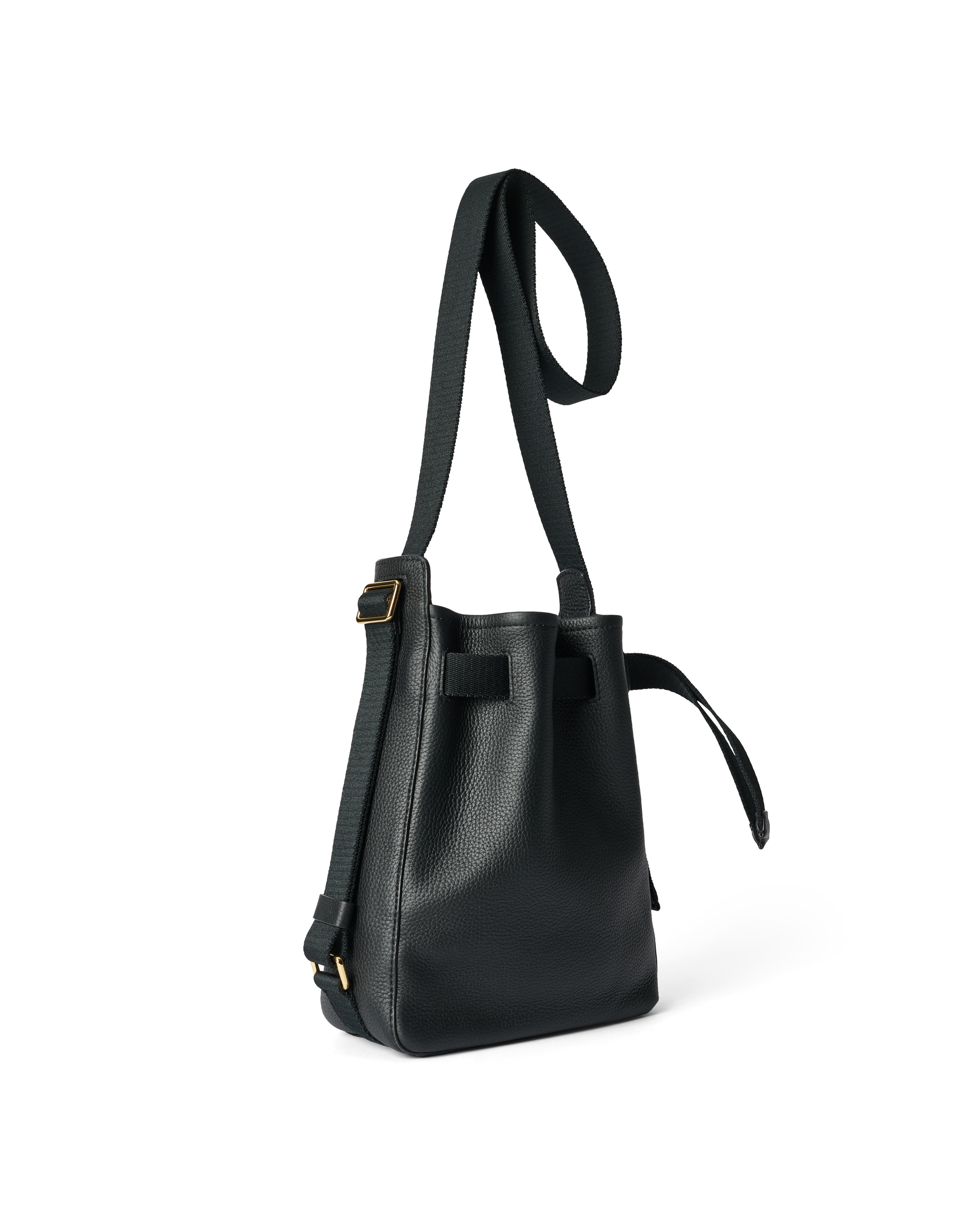 ECCO® Small Sail Leather Hobo Bag - Black - Back