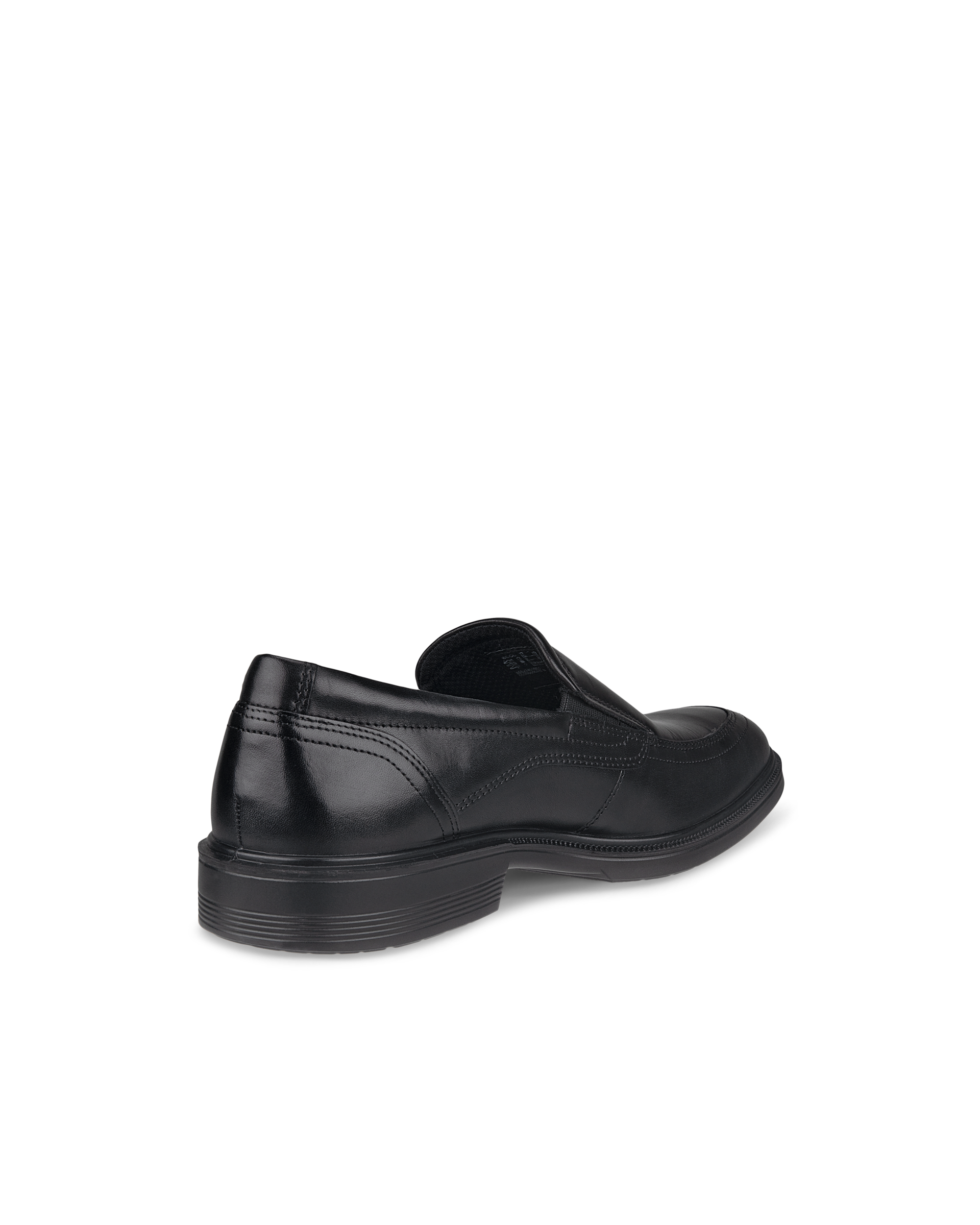 Men's ECCO® Maitland Leather Apron-Toe Slip-On - Black - Back