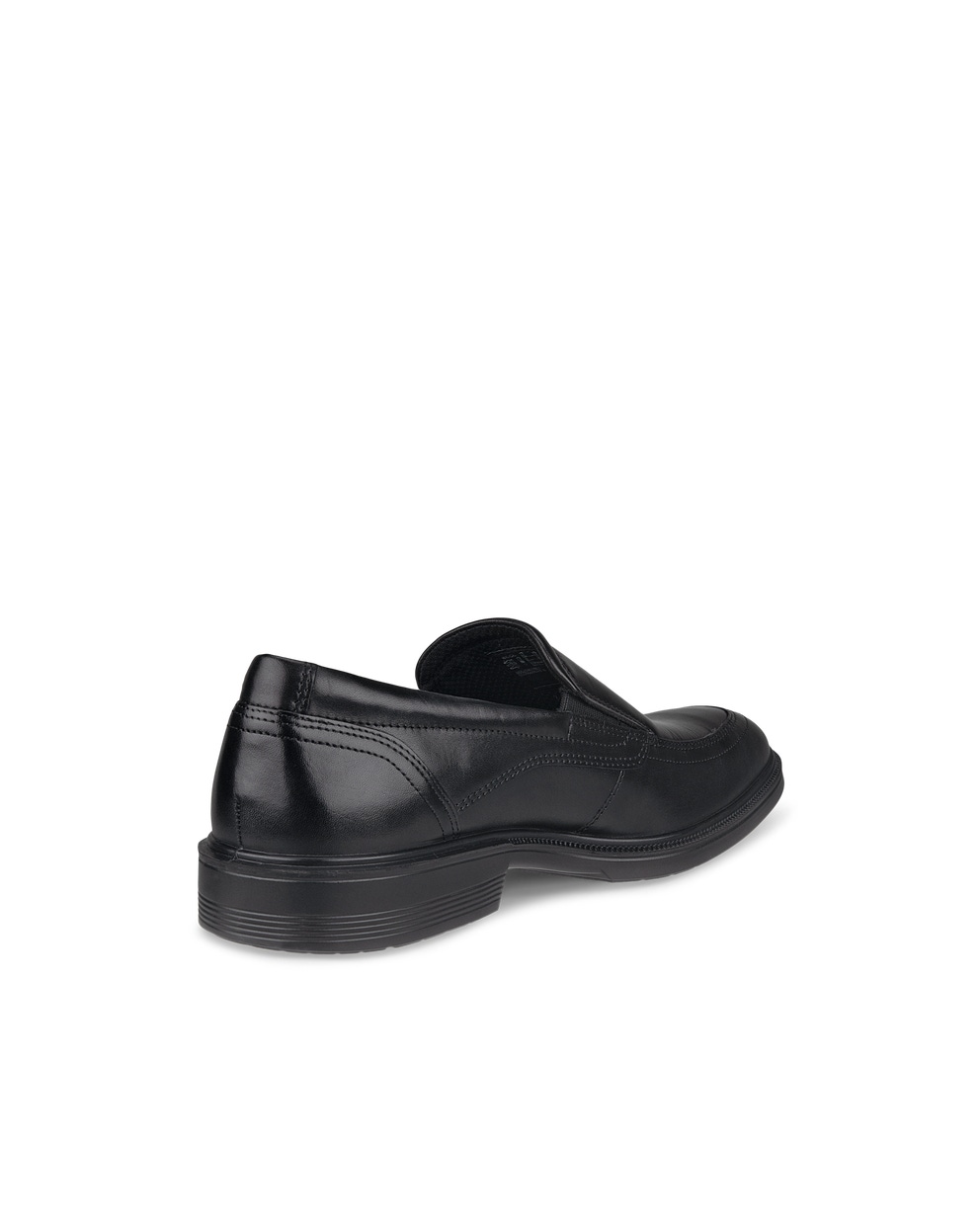 Men's ECCO® Maitland Leather Apron-Toe Slip-On - Black - Back