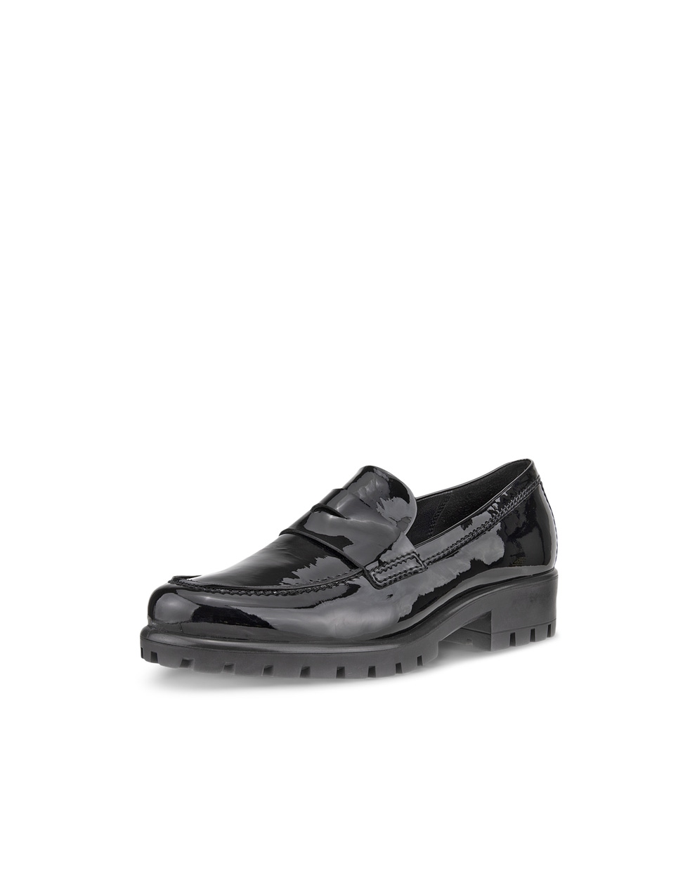 ECCO Women's Modtray Moc-toe Penny Loafers - Black - Main