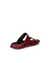 ECCO Women Cozmo 2-strap Slide Sandal - Red - Back