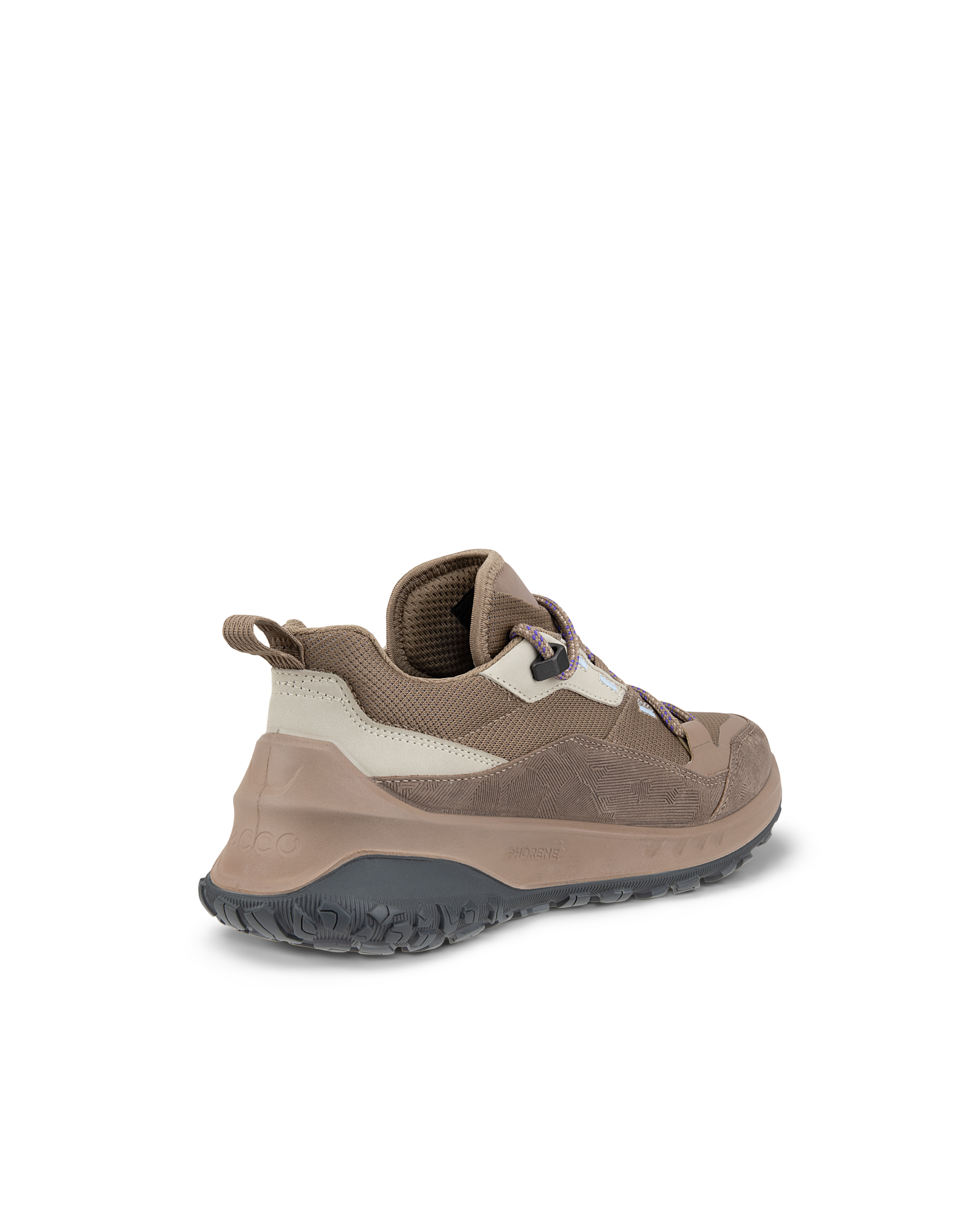 Women's ECCO® ULT-TRN Nubuck Waterproof Hiking Shoe - Brown - Back