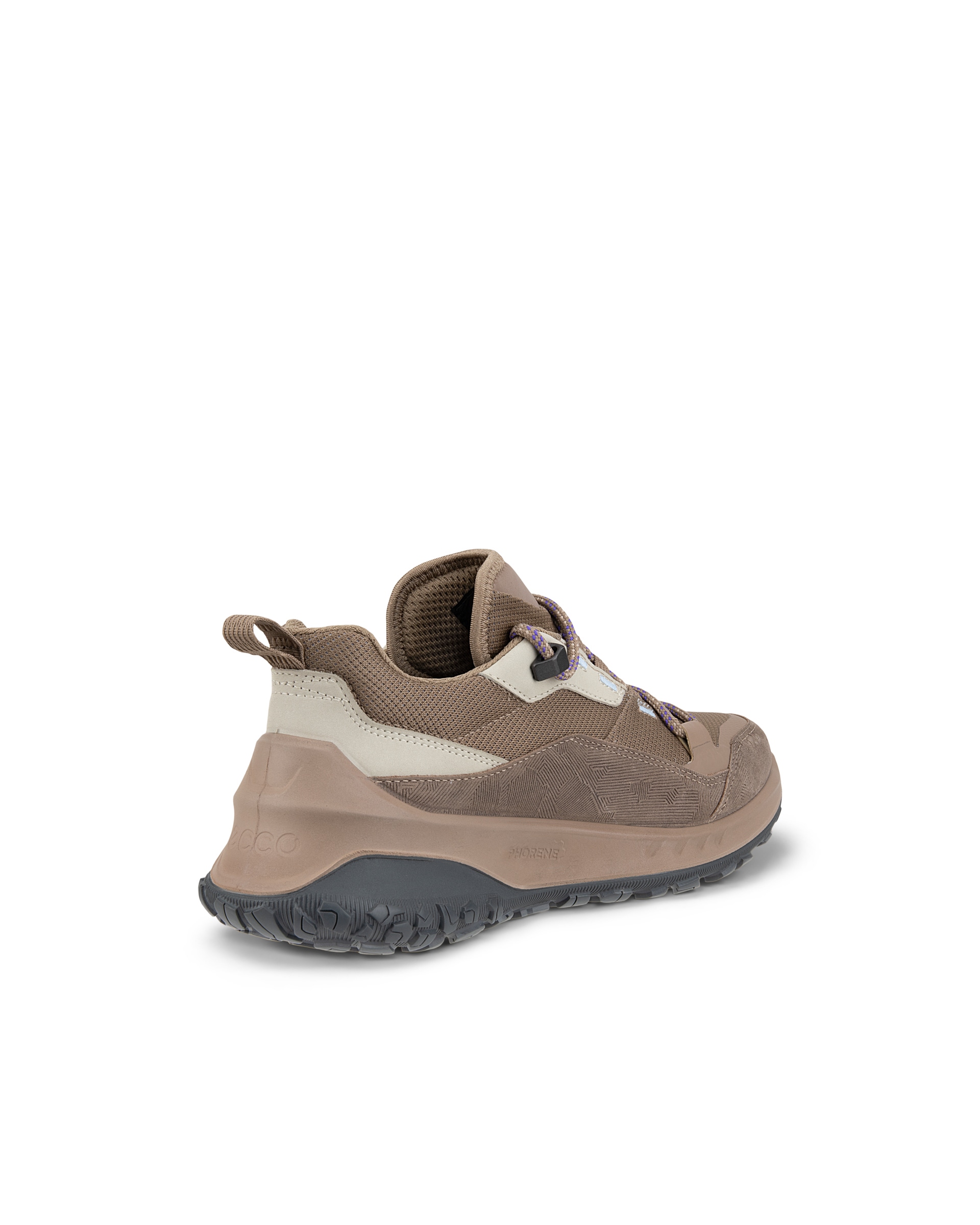 Women's ECCO® ULT-TRN Nubuck Waterproof Hiking Shoe - Brown - Back