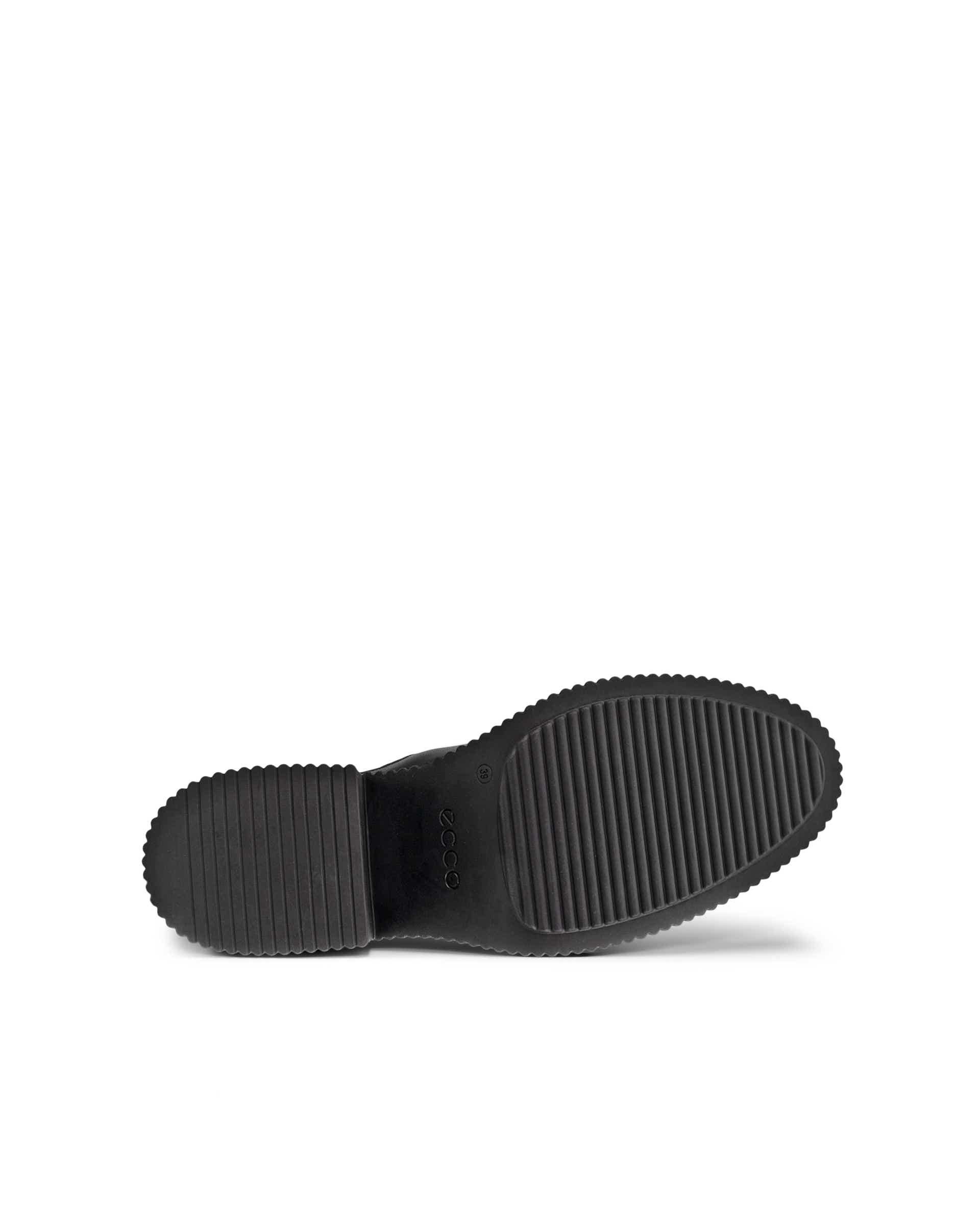 ECCO Fluted Heel ウィメンズ レザーチェルシーブーツ - 黒 - Sole