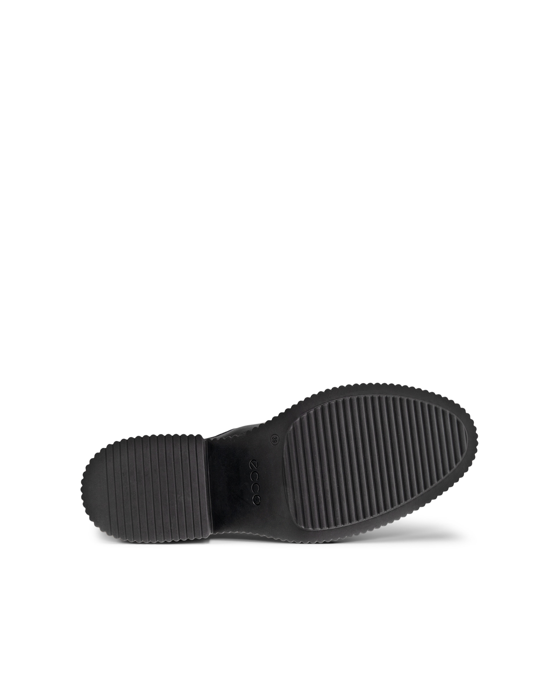 ECCO Fluted Heel ウィメンズ レザーチェルシーブーツ - 黒 - Sole
