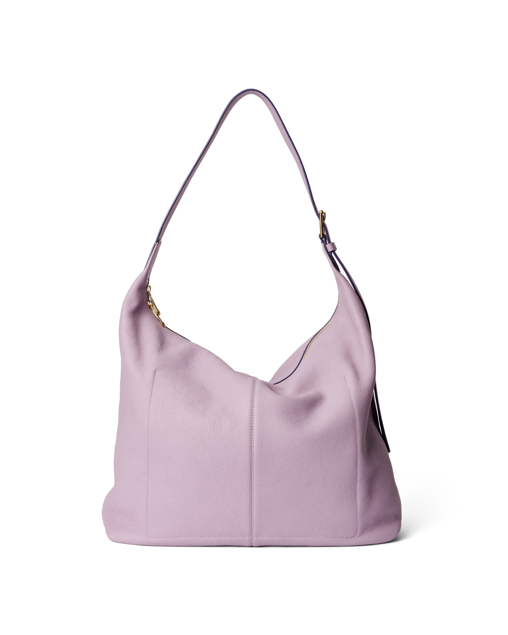 ECCO® Soft Large Pebbled Leather Hobo Bag - Purple - Back