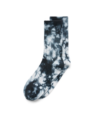 Unisex ECCO® Retro Tie-Dyed Mid-Cut Socks - White - Main