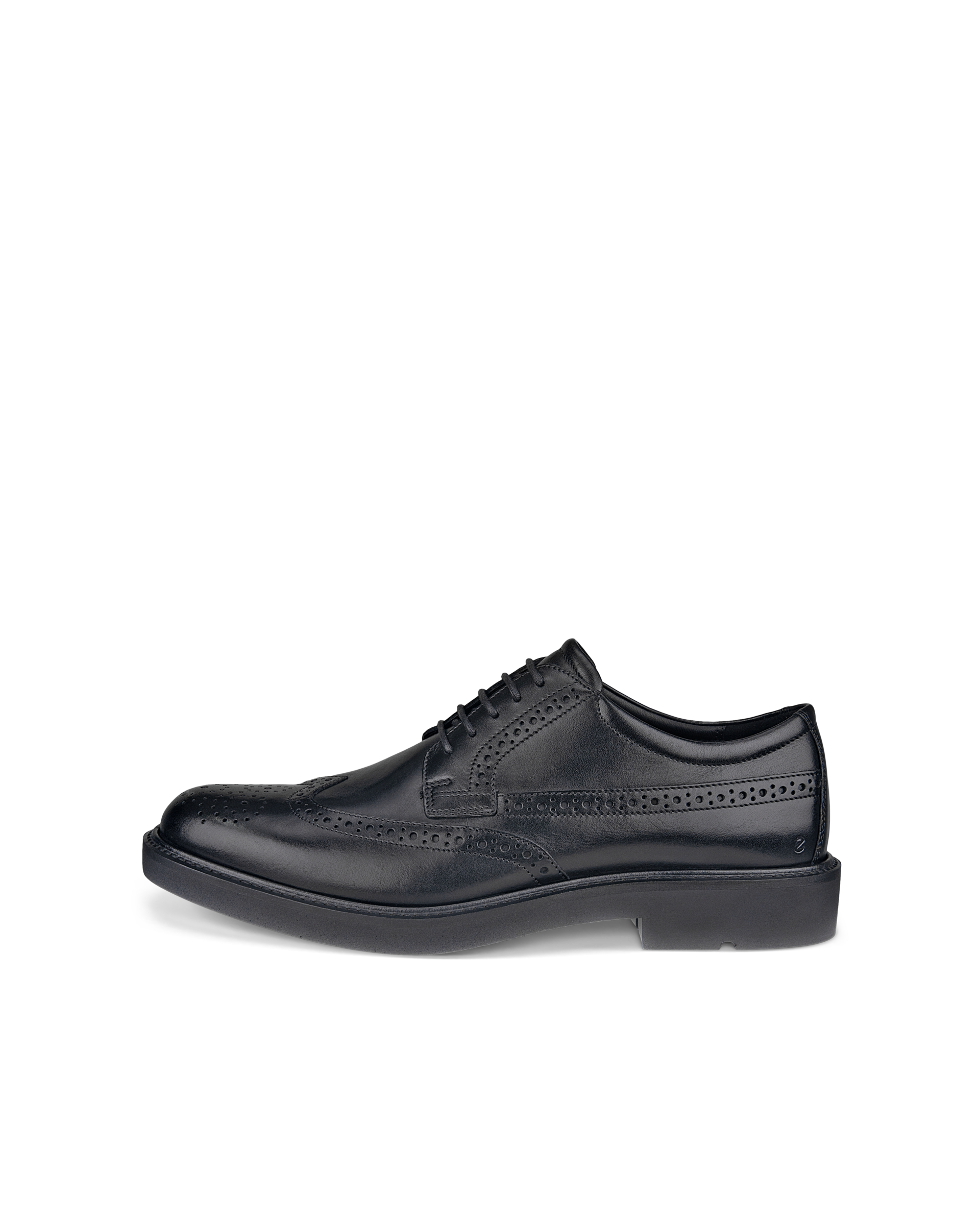 ECCO Men Metropole London Wingtip Shoes - Black - Outside