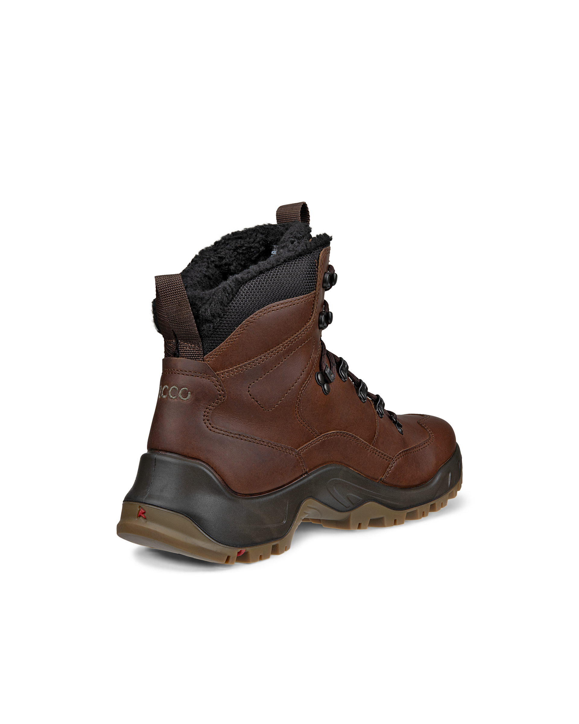 Botas impermeables de piel ECCO® Offroad para hombre - Marrón - Back