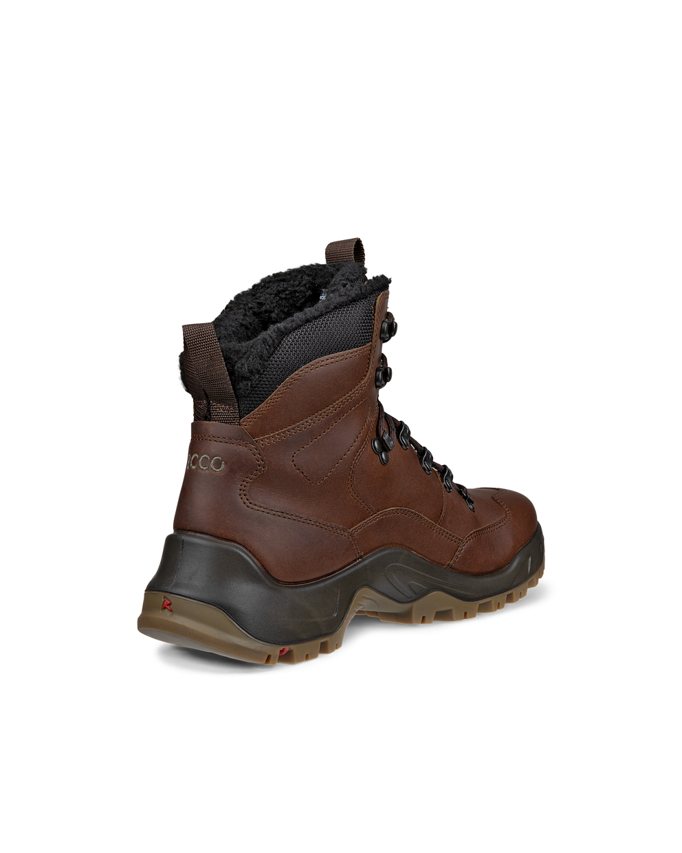 Botas impermeables de piel ECCO® Offroad para hombre - Marrón - Back