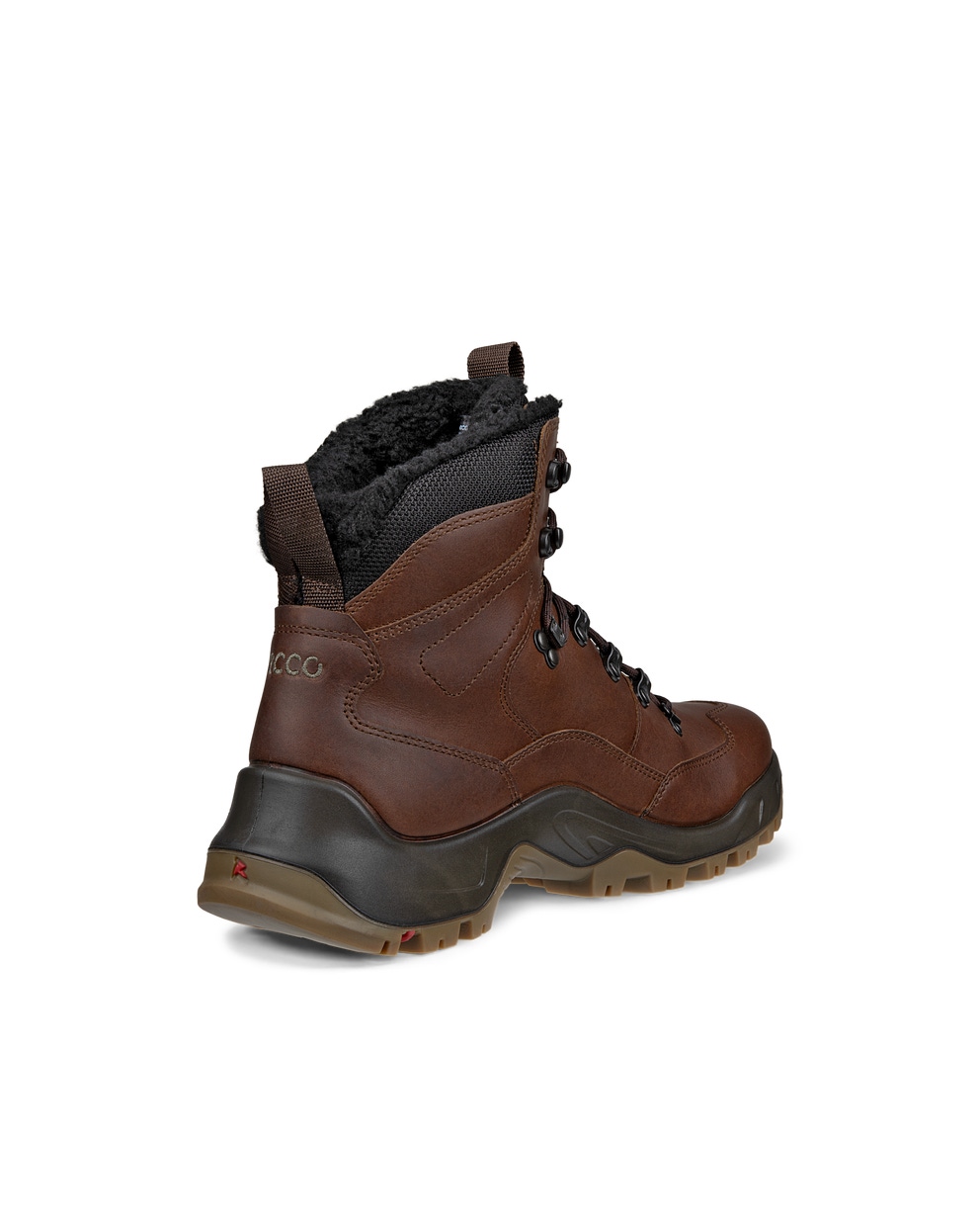 Men's ECCO® Offroad Leather Waterproof Boot - Brown - Back