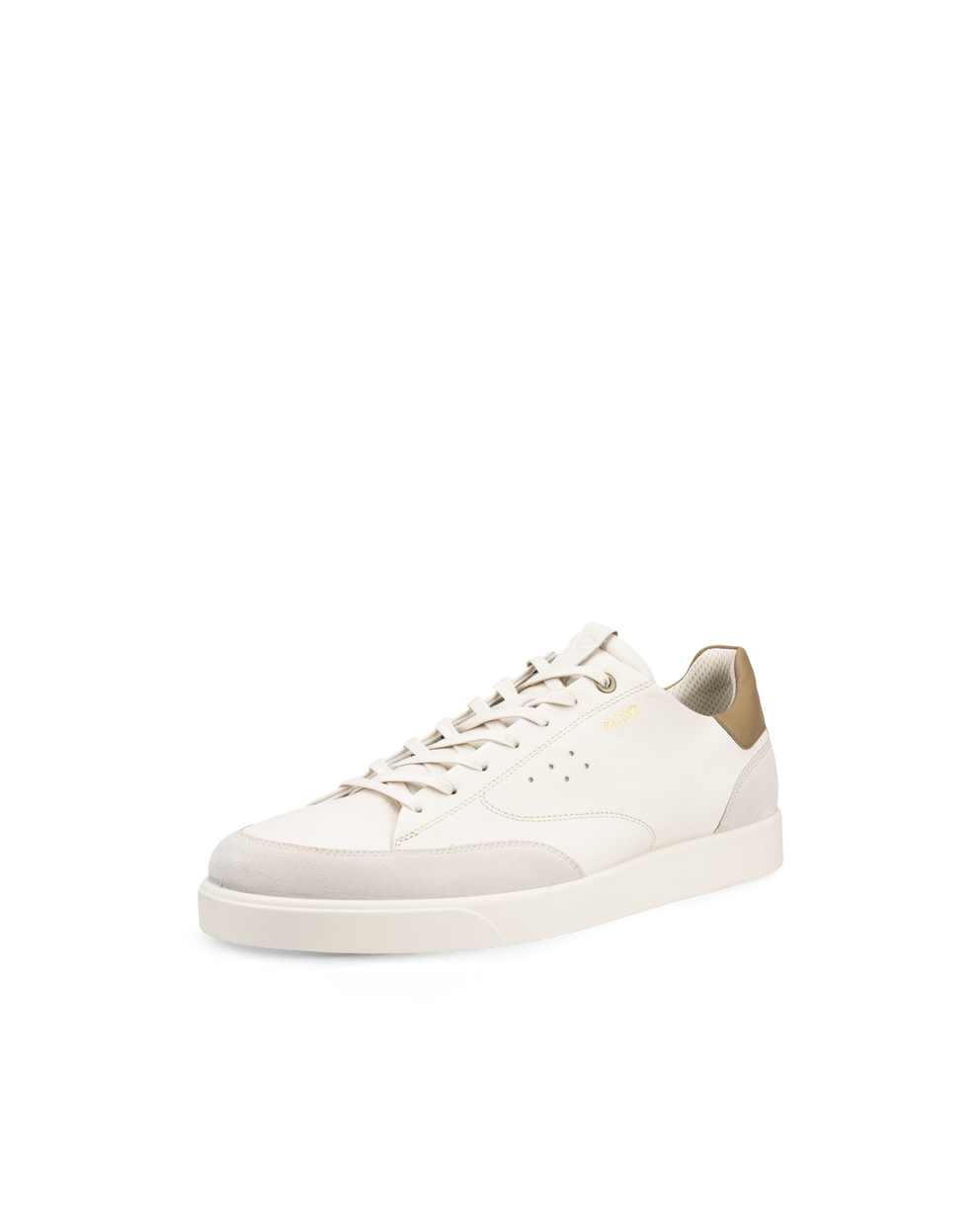 ECCO® Street Lite baskets en cuir pour homme - Beige - Main