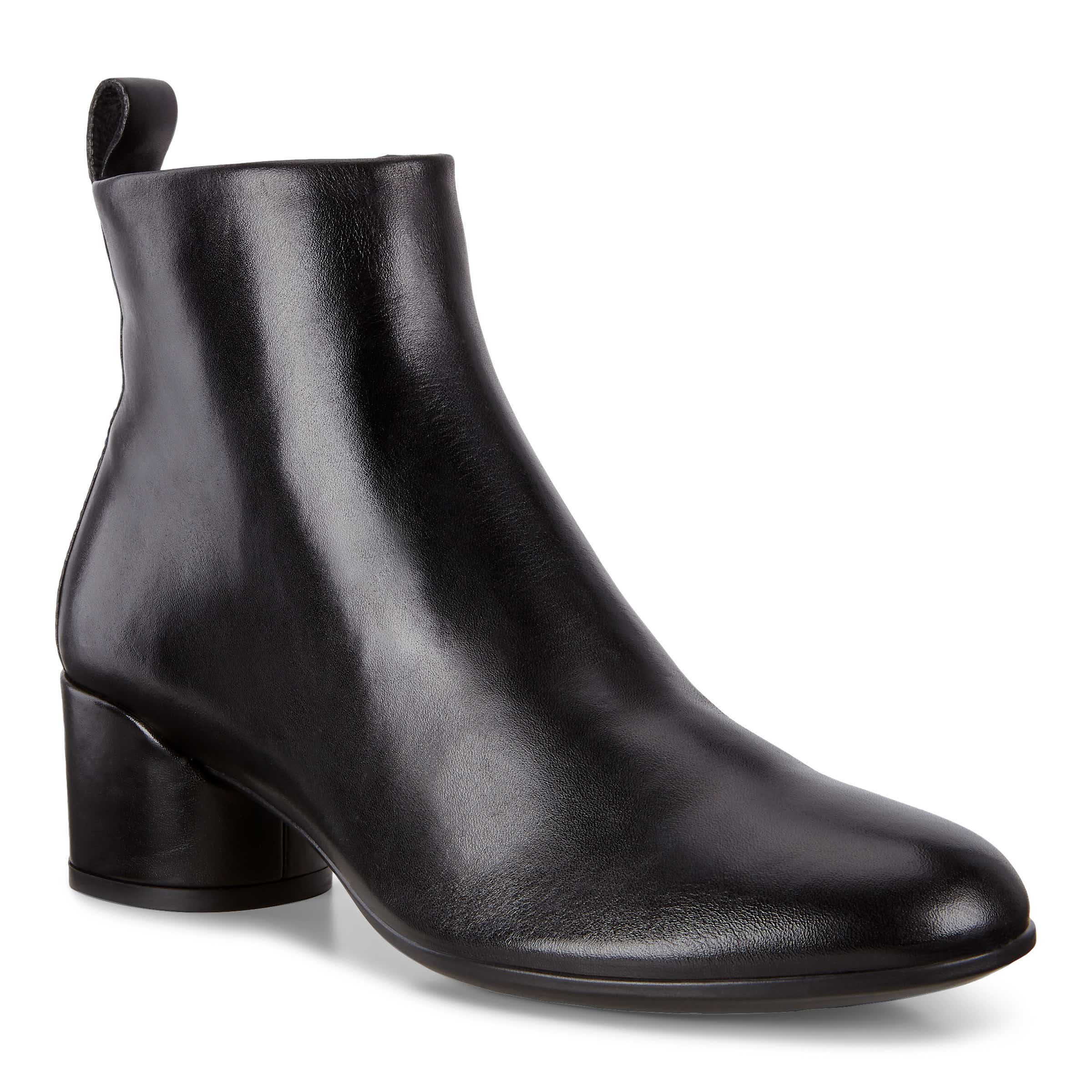 Botines de piel ECCO® Shape 35 Mod Block para mujer - Negro - Main