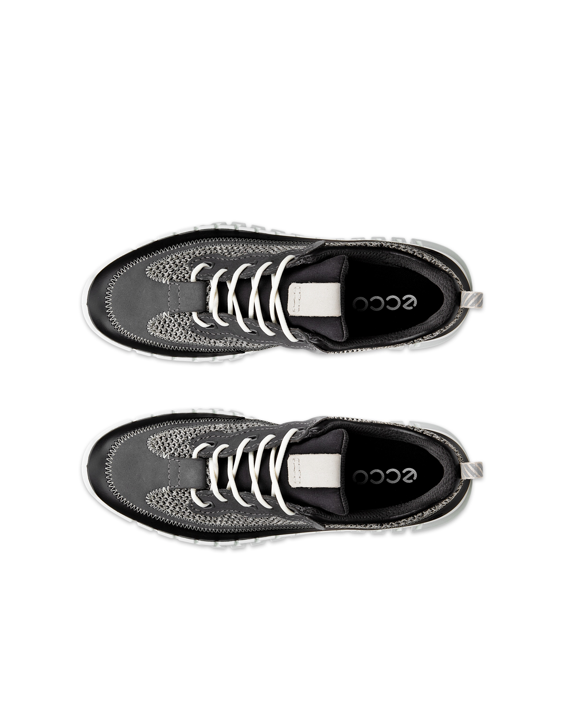 Ténis couro mulher ECCO® GRUUV - Preto - Top left pair