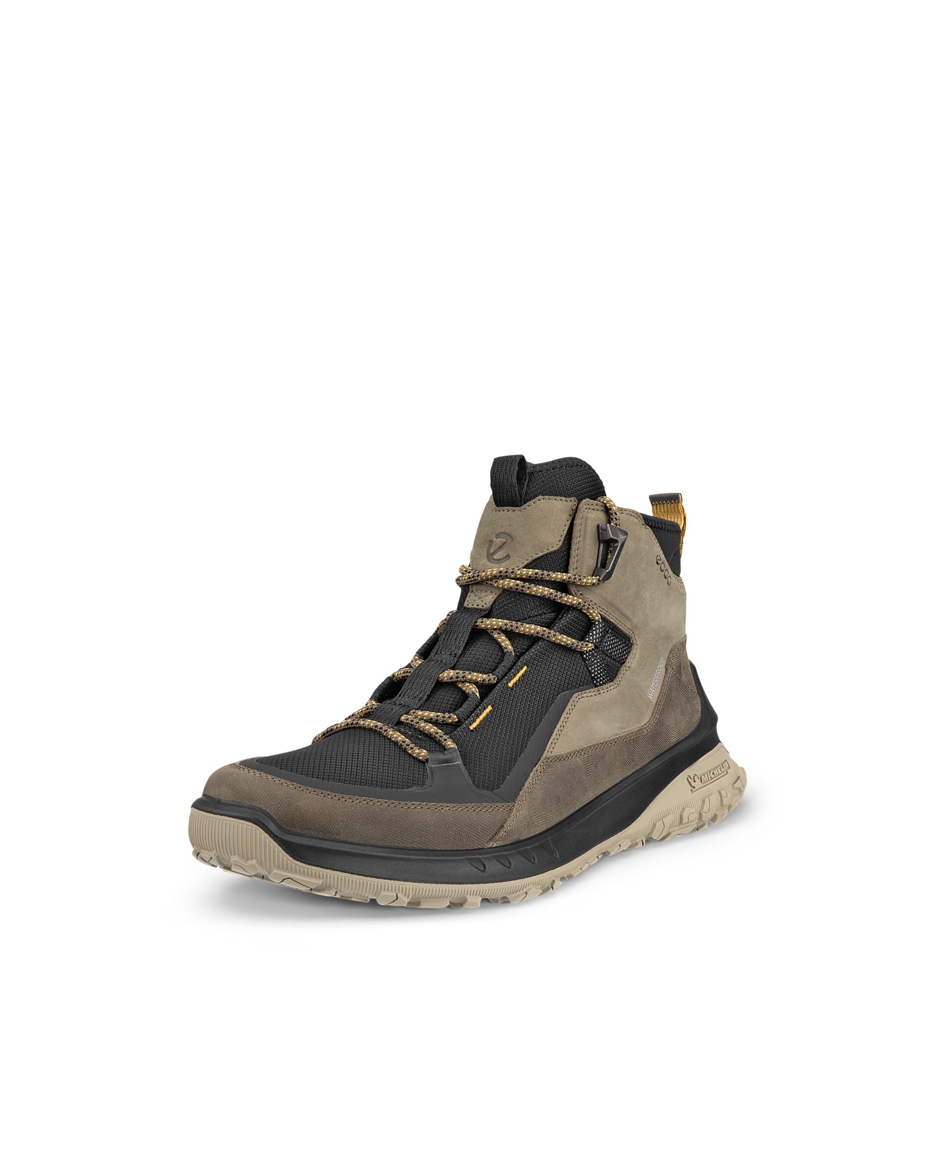 Men's ECCO® ULT-TRN Nubuck Waterproof Hiking Boot - Green - Main