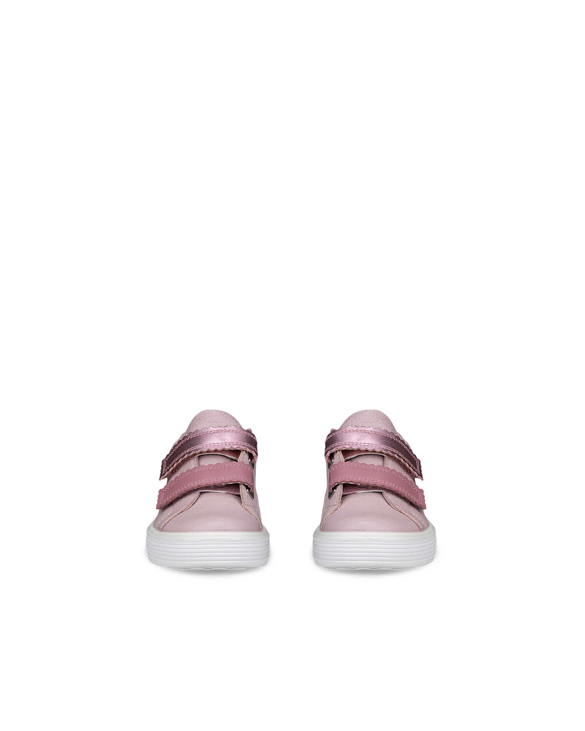 Detské kožené tenisky ECCO® SOFT 60 - Ružová - Front pair