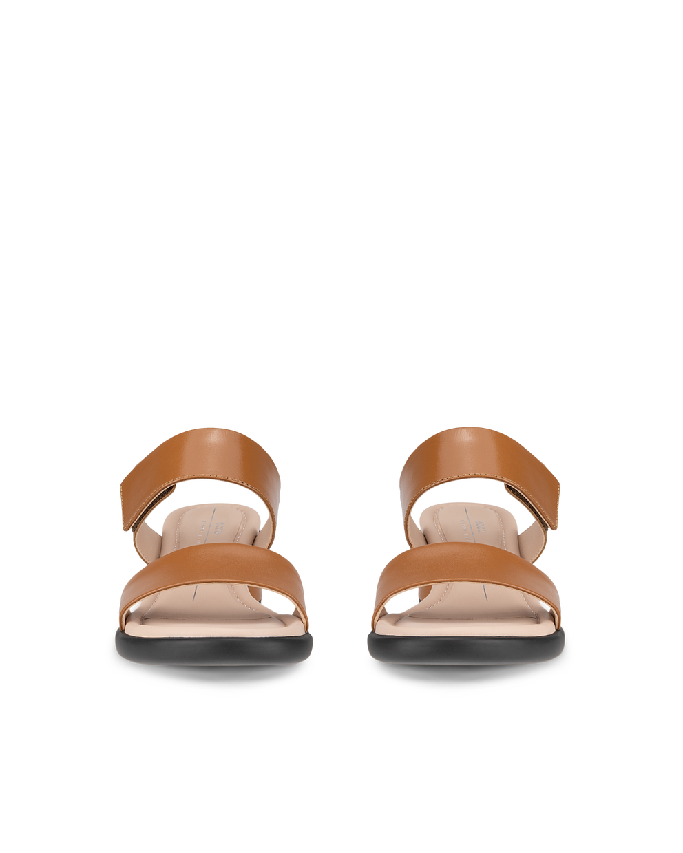 여성용 ECCO® Sculpted Sandal LX 35 가죽 힐 샌들 - Brown - Front pair