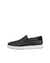 Men's ECCO® Street Lite Leather Slip-On Sneaker - Black - Outside