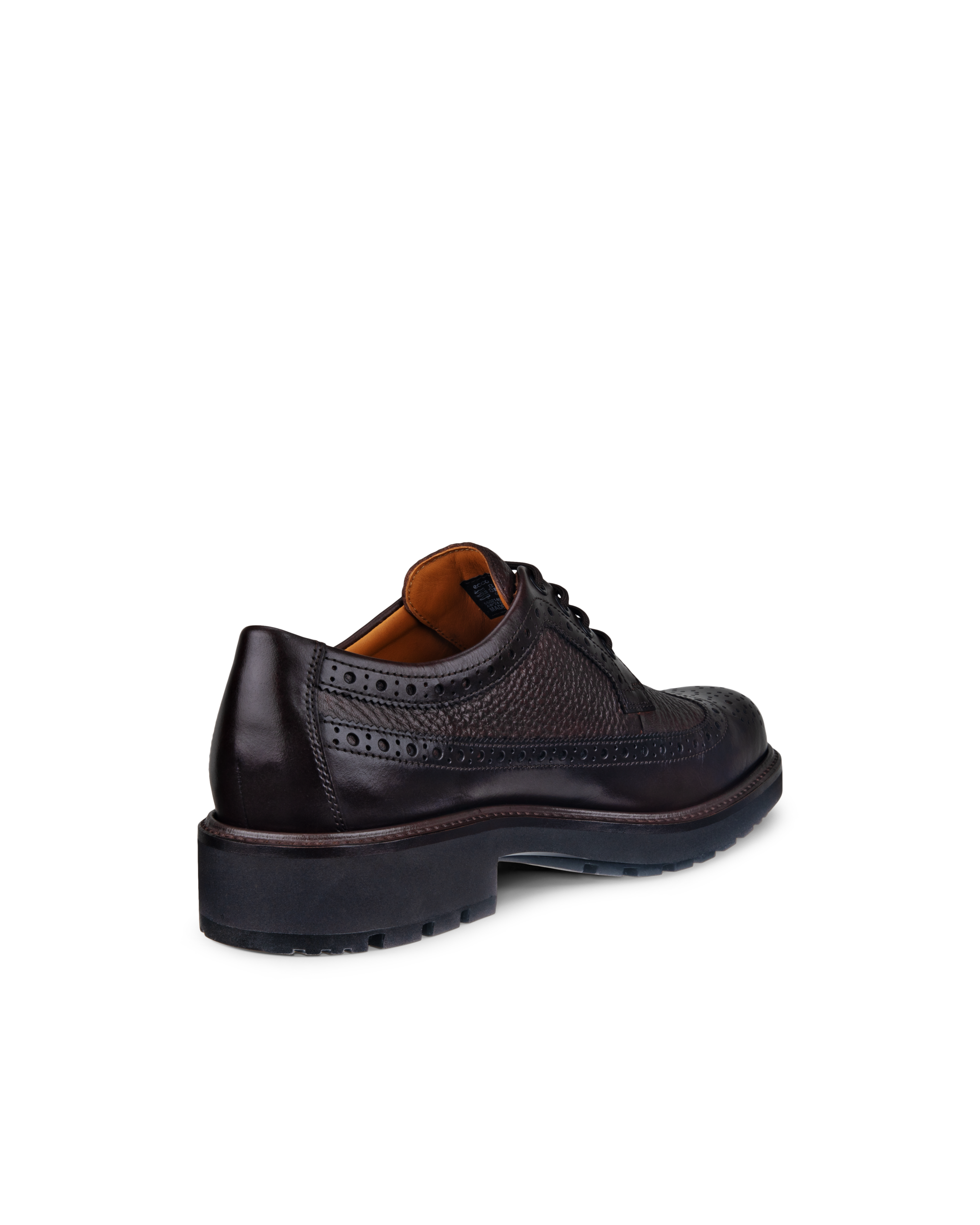 ECCO METROPOLE OSLO WINGTIP MEN'S BROGUE SHOE - Brown - Back