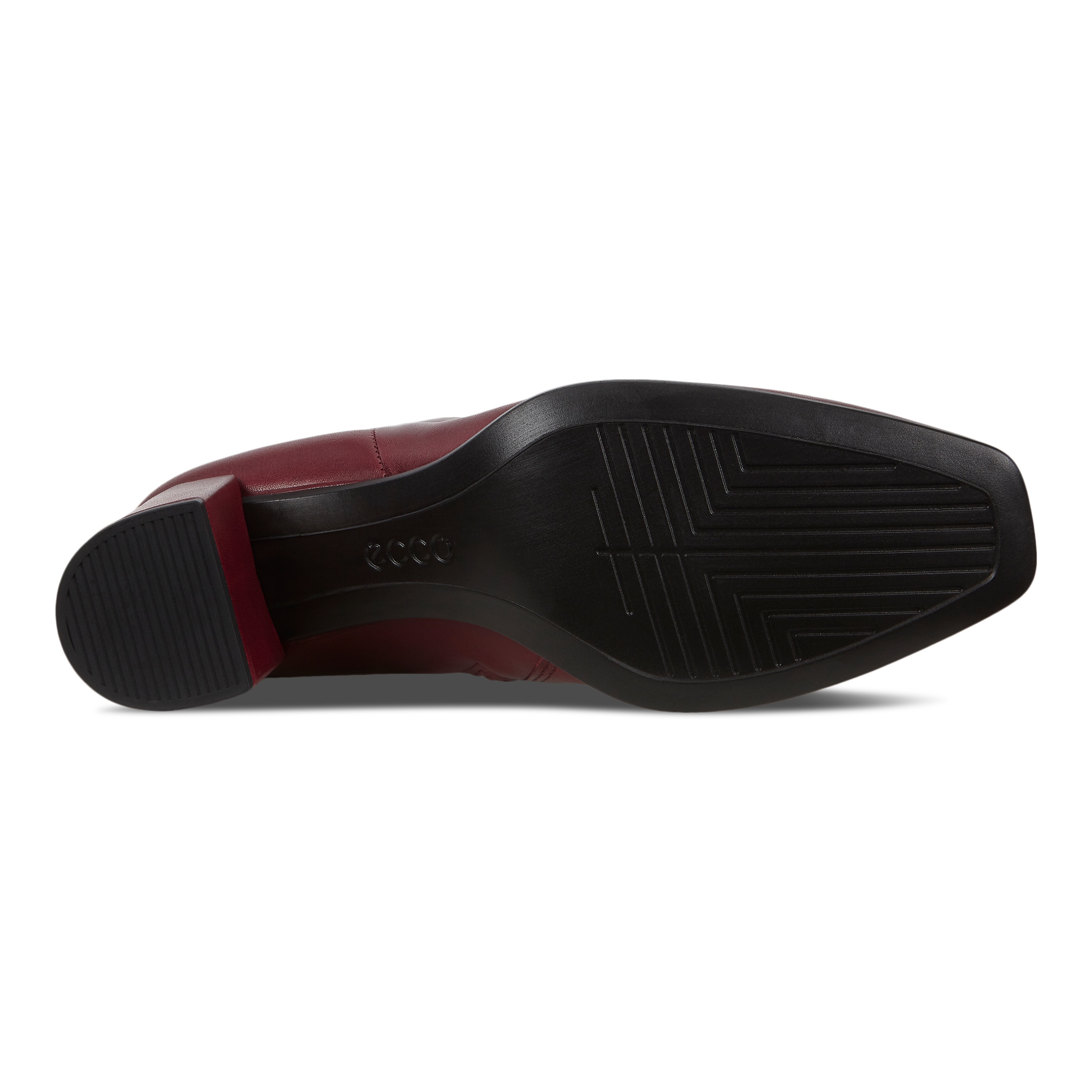 ECCO Shape 60 Squared Zippered Boots - Red - Sole