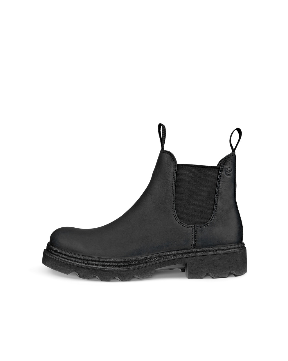 Botas Chelsea de nobuk ECCO® Grainer para hombre - Negro - Outside